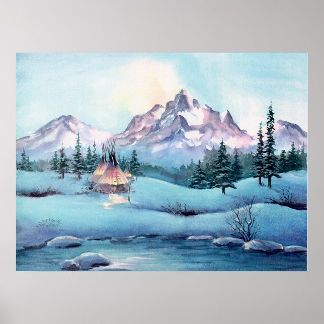 Póster MONTANHA TIPIS por SHARON SHARPE (Frente)