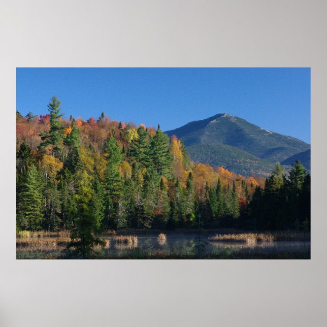 Póster Montanha Whiteface sobre Pequeno Pond de Cherrypat (Frente)