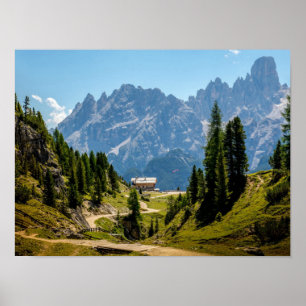 Poster Montanhas alpinas, fotografia paisagística
