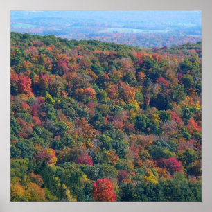 Poster Montanhas Appalachian em queda
