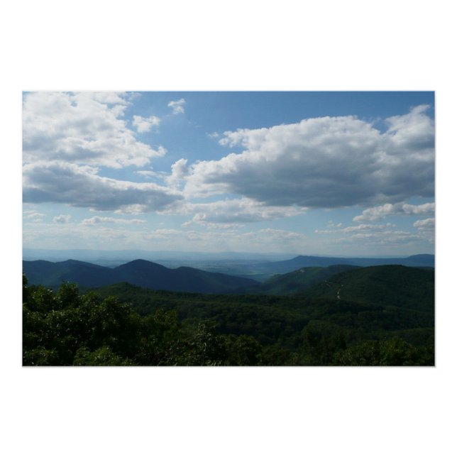 Póster Montanhas Appalachian II Shenandoah (Frente)