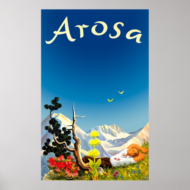 Poster Montanhas Arosa, Campo de Verão (Frente)