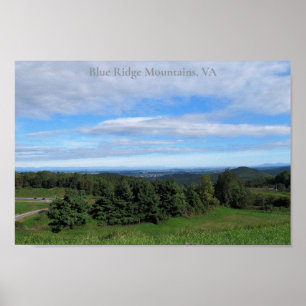 Poster Montanhas Blue Ridge na Virgínia