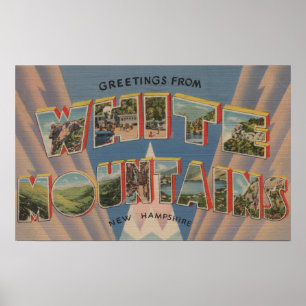 Póster Montanhas brancas, New Hampshire 2
