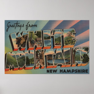 Póster Montanhas brancas, New Hampshire 4