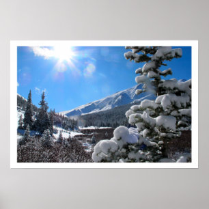 Póster Montanhas Colorado Rockiy no WInter