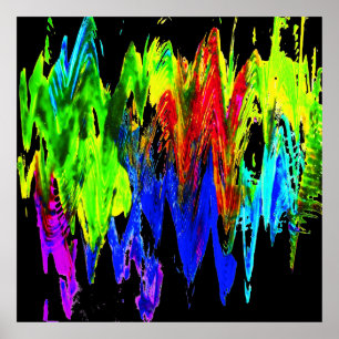 Poster Montanhas coloridas