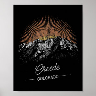 Poster Montanhas Creede Colorado Caminhada Ao Ar Livre Vi