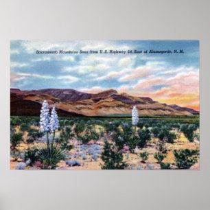 Póster Montanhas de Alamogordo New mexico Sacramento