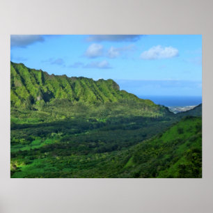 Póster Montanhas de Koolau