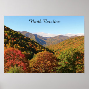 Póster Montanhas de North Carolina