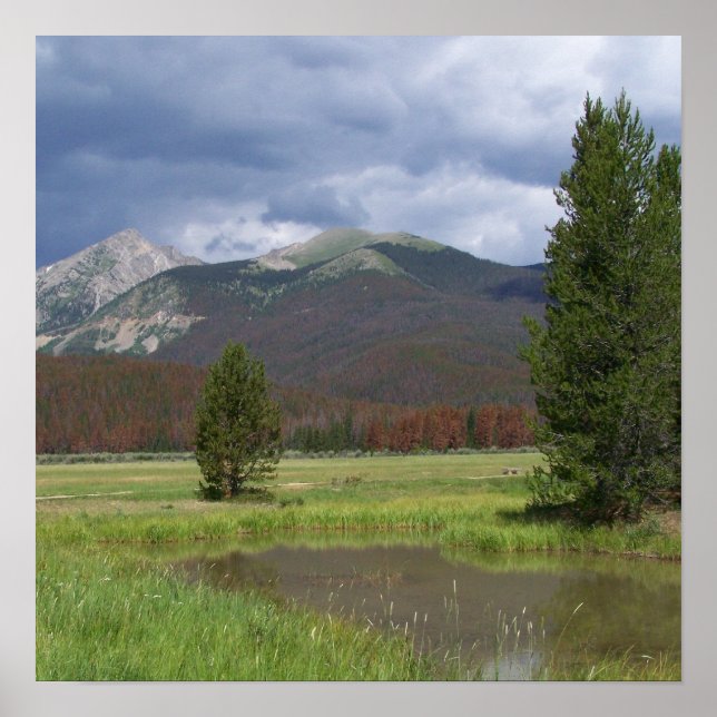 Póster Montanhas do Colorado (Frente)