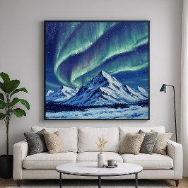 Poster Montanhas do norte - Painteryle Landscape Art