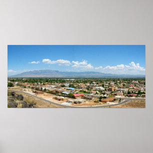 Póster montanhas do sandia de Albuquerque