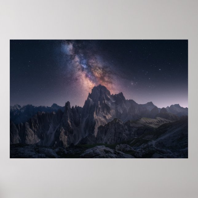 Poster Montanhas | Dolomites Mountain, Itália (Frente)