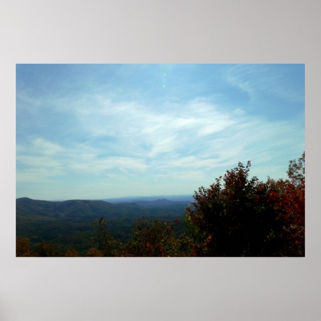 Póster Montanhas e Céu (Frente)