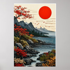 Poster Montanhas e florestas