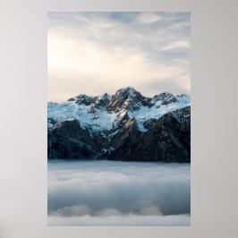 Poster Montanhas e névoa
