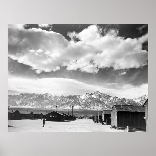Poster Montanhas em Manzanar: 1943 (Frente)