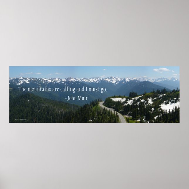 Póster Montanhas estão chamando (Frente)