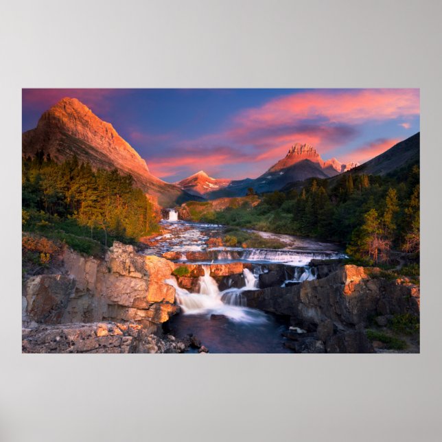Poster Montanhas | Glacier National Park, Montana (Frente)