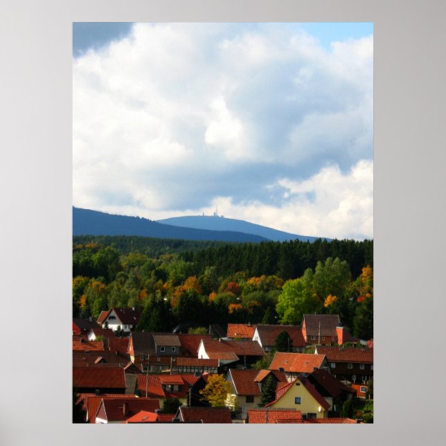 Póster montanhas harz (Frente)