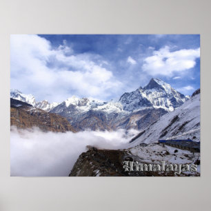 Poster Montanhas Himalaias Gargas - Pico Everest
