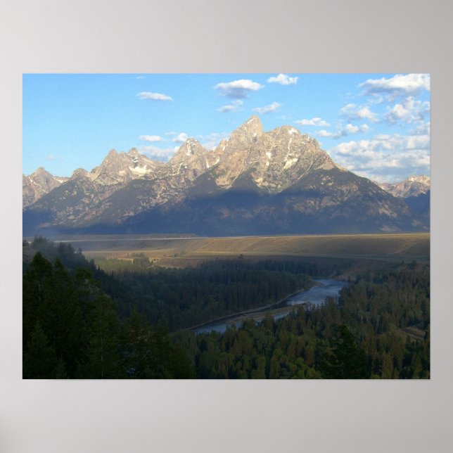 Póster Montanhas Jackson Hole (Grande Parque Nacional de  (Frente)