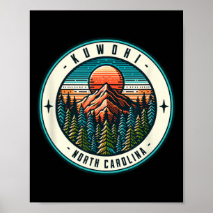 Poster Montanhas Kuwohi Carolina do Norte Clingmans Dome