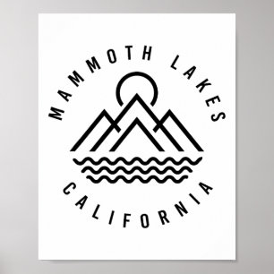 Poster Montanhas Mammoth Lakes Califórnia Trilhas Ao Ar L