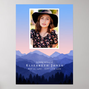 Poster Montanhas Memorial Celebração da Vida
