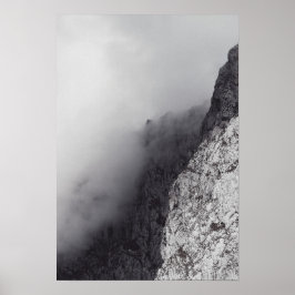 Poster Montanhas mimalistas escuras, Espanha, Picos