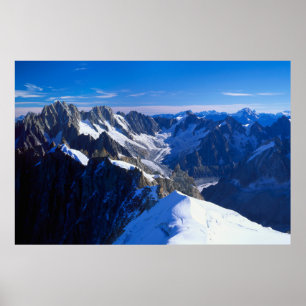 Poster Montanhas   Mont Blanc, Alpes europeus