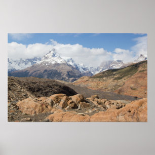 Póster Montanhas Neve-Tampadas