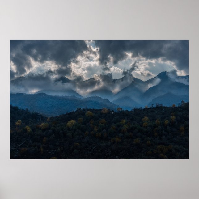 Poster Montanhas no outono, Curdistão (Frente)