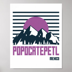 Poster Montanhas Popocatepetl México Trilhas Ao Ar Livre