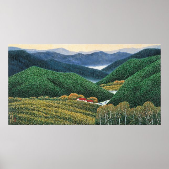 Poster Montanhas primavera (Frente)