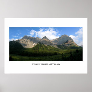 Póster Montanhas rochosas canadenses