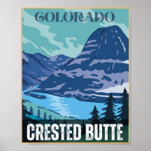 Montanhas rochosas de Butte, em Crestte, presentes