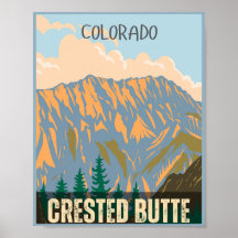 Montanhas rochosas de Butte, em Crestte, presentes