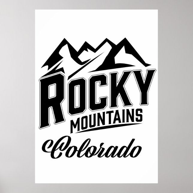 Poster Montanhas Rocky Colorado (Frente)
