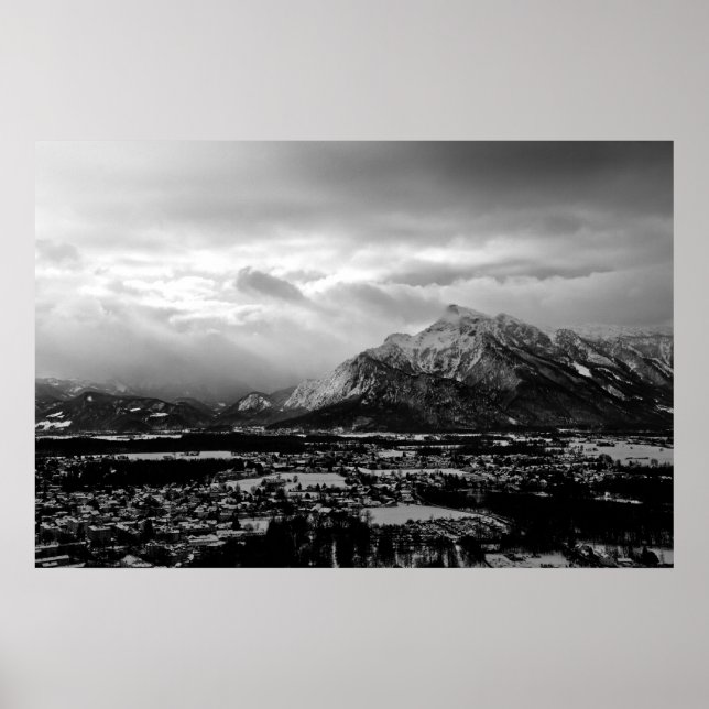 Póster Montanhas Salzburg (Frente)