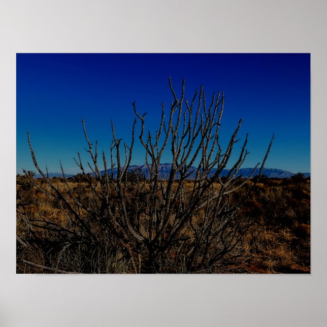 Poster Montanhas Sandia Albuquerque  (Frente)