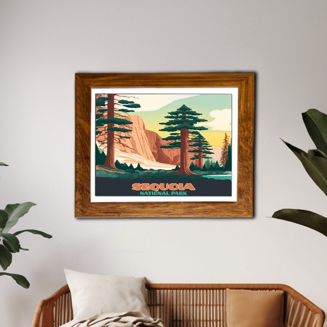 Poster Montanhas Sequoia National Park (Criador carregado)