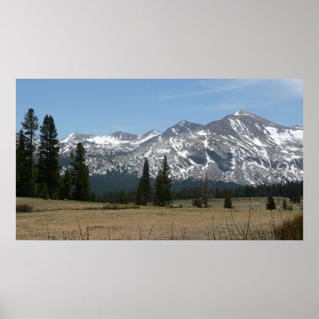 Póster Montanhas Sierra Nevada I a partir de Yosemite (Frente)