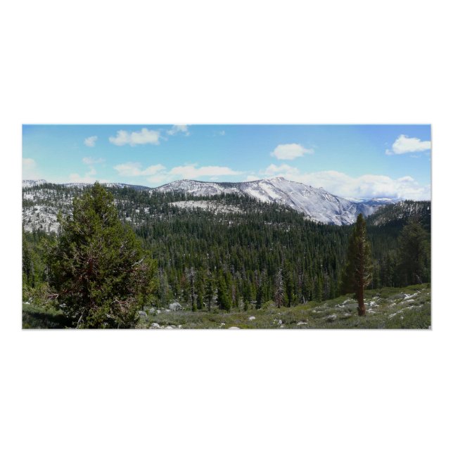 Póster Montanhas Sierra Nevada II de Yosemite (Frente)