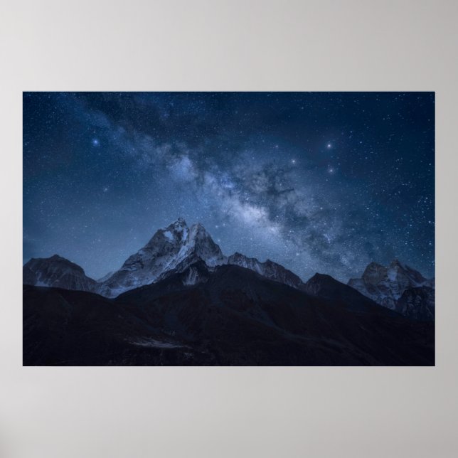 Poster Montanhas | Thamserku Mountain, Nepal (Frente)