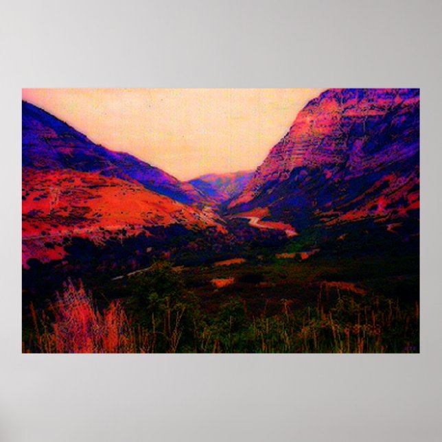 Póster Montanhas Utah (Frente)