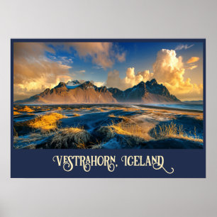 Poster Montanhas Vestrahorn, Islândia