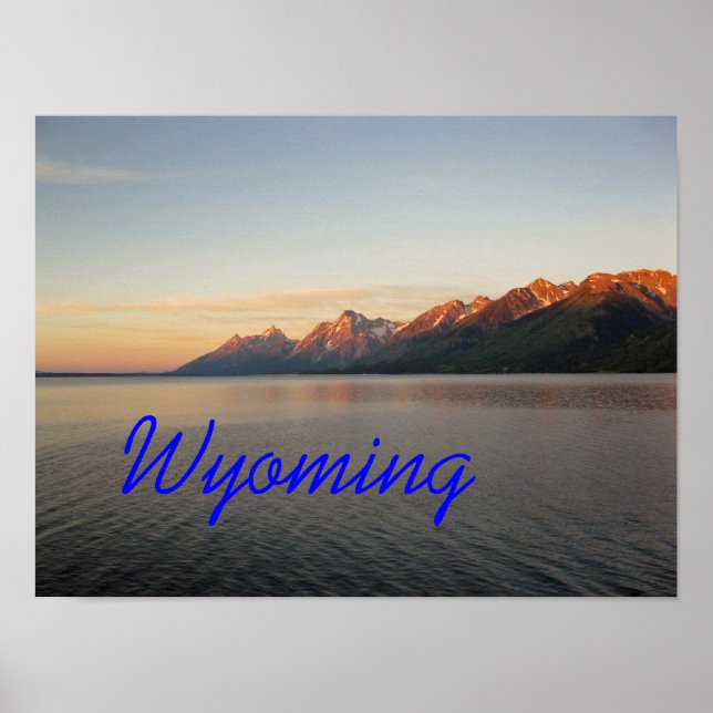 Póster Montanhas Wyoming Grand Teton (Frente)